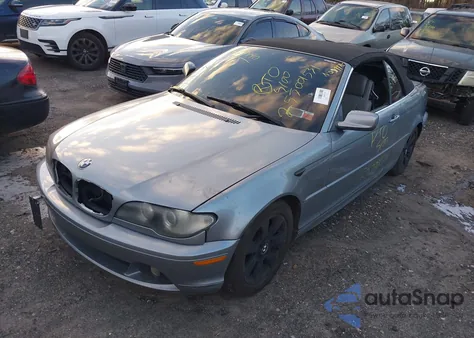 2004 BMW 325Ci из США, поврежденный, VIN WBABW33444PL25686